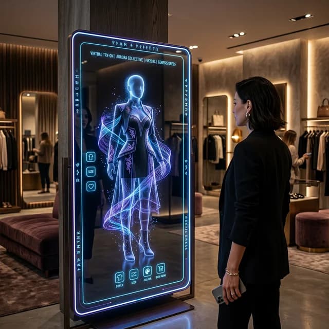 Sanal kıyafet deneme ve moda e-ticareti